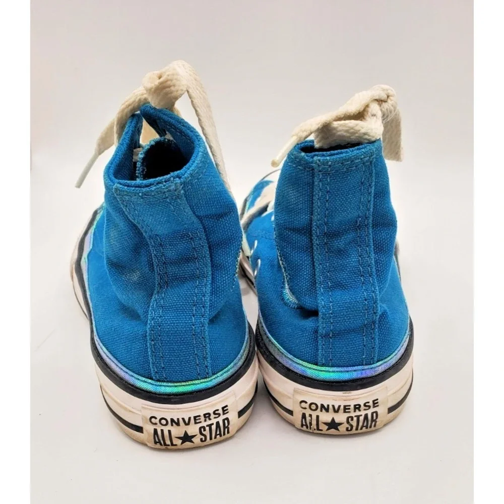 Converse All Star Youth Size 12 Turquoise Shoes 365983F